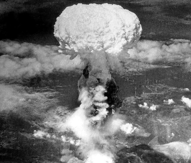 Imagen de la explosión nuclear que se produjo en Hiroshima el 6 de agosto de 1945